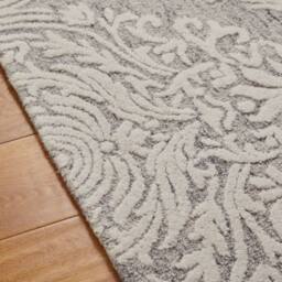 The Rug Shop UK Grey Modern Wool Easy to clean Hand Made Floral Area Rug - Size: 200 cm x 280 cm - thumbnail 2