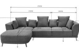 DS Living The 3 Seater Nova Lounger Right Corner Sofa in Grey - thumbnail 6