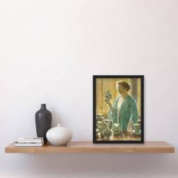 Artery8 Frederick Childe Hassam Framed Wall Art Print The Strawberry Tea Set - Size: A4 - thumbnail 2