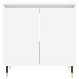 Berkfield Home Bathroom Cabinet White 58x33x60 cm Engineered Wood - Size: 58 x 33 x 60 cm - thumbnail 4