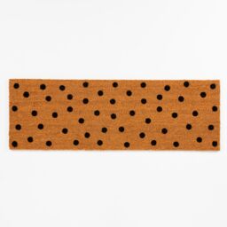 Esselle Astley Totally Dotty Natural Printed PVC Backed Coir Mat - Size: 40 cm x 120 cm - thumbnail 1