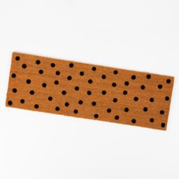 Esselle Astley Totally Dotty Natural Printed PVC Backed Coir Mat - Size: 40 cm x 120 cm - thumbnail 2