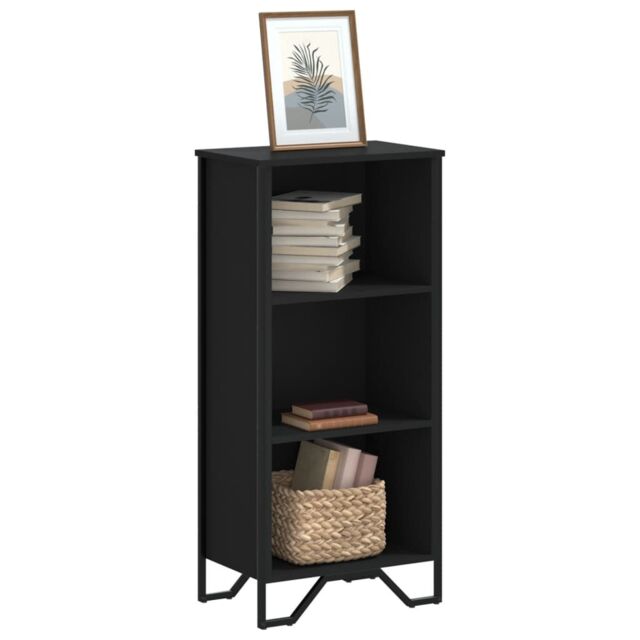 Berkfield Home Bookcase Black 50x31x106 cm Engineered Wood - Size: 50 x 31 x 106 cm - image 1