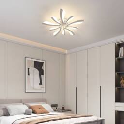 COMELY Dimmable LED Ceiling Light, 48W Modern LED Ceiling with Remote Control in Silver - thumbnail 4