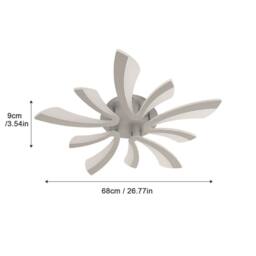 COMELY Dimmable LED Ceiling Light, 48W Modern LED Ceiling with Remote Control in Silver - thumbnail 9