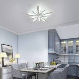COMELY Dimmable LED Ceiling Light, 48W Modern LED Ceiling with Remote Control in Silver - thumbnail 2