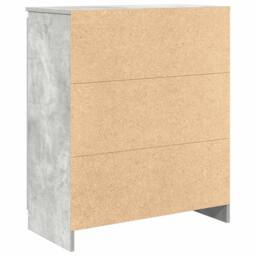 Berkfield Home Sideboard with Drawers Concrete Grey 71x35x84 cm Engineered Wood - Size: 71 x 35 x 84 cm - thumbnail 8
