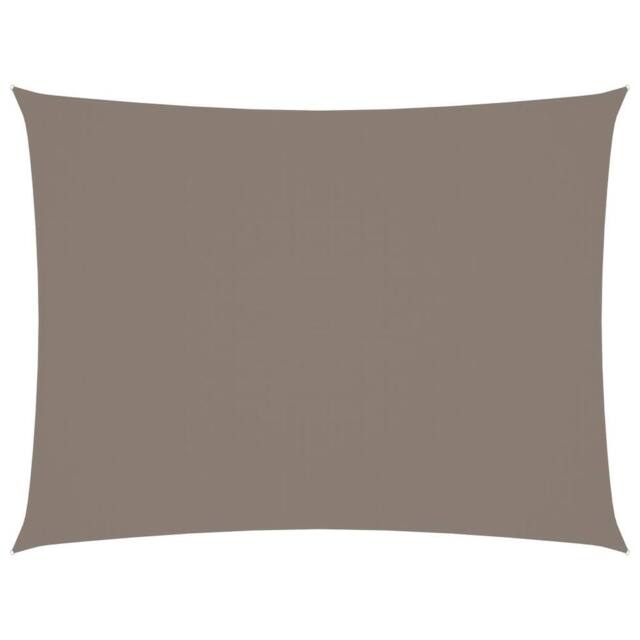 Berkfield Home Sunshade Sail Oxford Fabric Rectangular 4x6 m Taupe in Beige - image 1