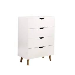 Home Source Sideboard Chest Drawers TV Stand Bedside Living Room Boden in White - thumbnail 8
