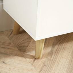 Home Source Sideboard Chest Drawers TV Stand Bedside Living Room Boden in White - thumbnail 6