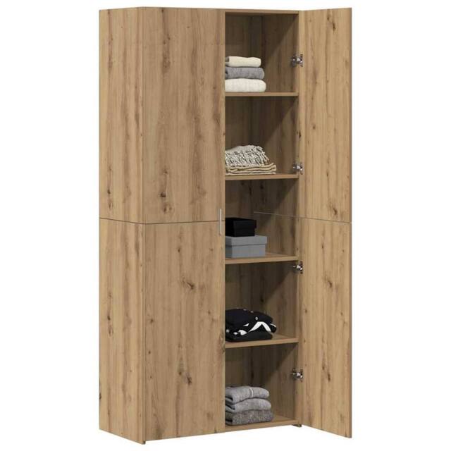 Berkfield Home Highboard Artisan Oak 40x42.5x185 cm Engineered Wood in Brown - image 1