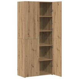 Berkfield Home Highboard Artisan Oak 40x42.5x185 cm Engineered Wood in Brown - thumbnail 5