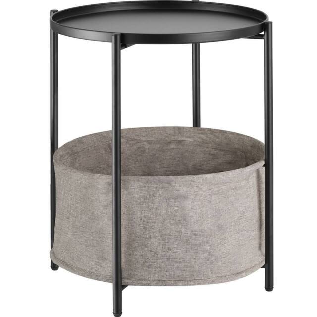 tectake Bedside Table Canterbury in Black - image 1