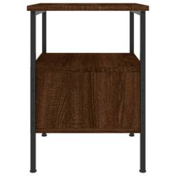 Berkfield Home Bedside Cabinet Brown Oak 34x36x50 cm Engineered Wood - Size: 34 x 36 x 50 cm - thumbnail 7