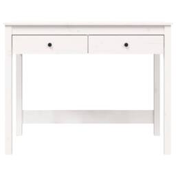 Berkfield Home Desk with Drawers White 100x50x78 cm Solid Wood Pine - Size: 100 x 50 x 78 cm - thumbnail 6