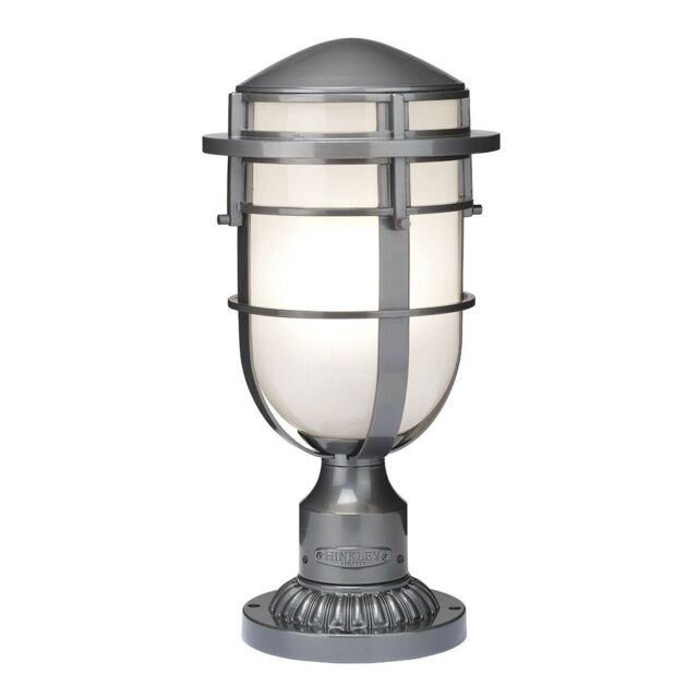 Loops Outdoor IP44 1 Bulb Wall Ground Pedestal Hematite LED E27 100W