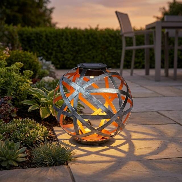 Garden Greatness Lattice Solar Sphere Garden Light - Size: 1 Pack - image 1
