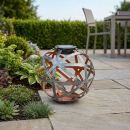 Garden Greatness Lattice Solar Sphere Garden Light - Size: 1 Pack - thumbnail 2