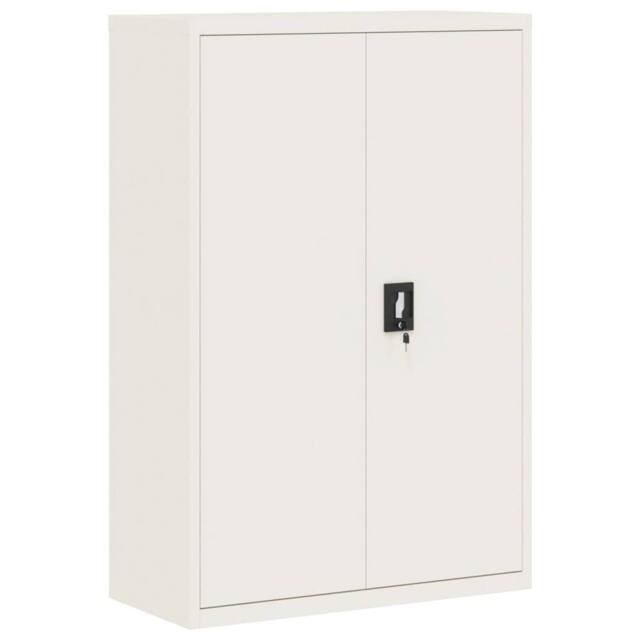 Berkfield Home File Cabinet White 90x40x140 cm Steel - Size: 90 x 40 x 140 cm - image 1