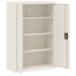 Berkfield Home File Cabinet White 90x40x140 cm Steel - Size: 90 x 40 x 140 cm - thumbnail 4