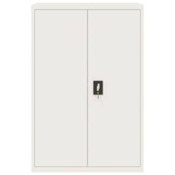 Berkfield Home File Cabinet White 90x40x140 cm Steel - Size: 90 x 40 x 140 cm - thumbnail 3