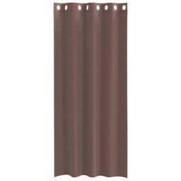 Berkfield Home Voile Curtains with Grommets 2 pcs Brown 140x225 cm - thumbnail 4