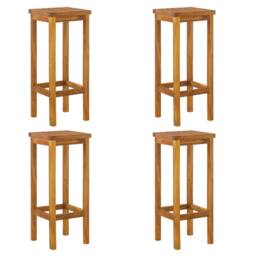 Berkfield Home 5 Piece Garden Bar Set Solid Wood Acacia in Brown - thumbnail 5