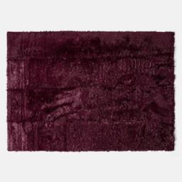 OHS Soft Fluffy Rug Anti-Slip Carpet Area Floor Mat in Burgundy - Size: 120 cm x 170 cm - thumbnail 2