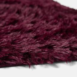 OHS Soft Fluffy Rug Anti-Slip Carpet Area Floor Mat in Burgundy - Size: 120 cm x 170 cm - thumbnail 4