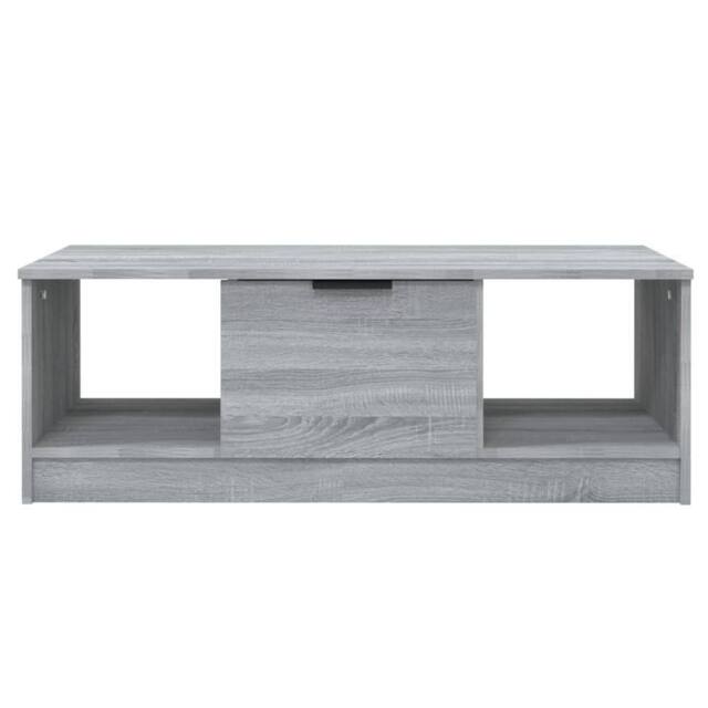 Berkfield Home Decorative Coffee Table Grey Sonoma 102x50x36 cm Engineered Wood - Size: 102 x 50 x 36 cm - image 1