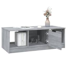 Berkfield Home Decorative Coffee Table Grey Sonoma 102x50x36 cm Engineered Wood - Size: 102 x 50 x 36 cm - thumbnail 6