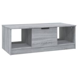 Berkfield Home Decorative Coffee Table Grey Sonoma 102x50x36 cm Engineered Wood - Size: 102 x 50 x 36 cm - thumbnail 3