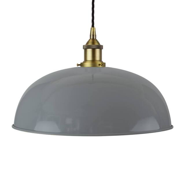 SE Home French Grey Worcester Pendant Light - Matt Antique Brass - image 1