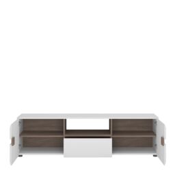 Furniture To Go Chelsea Living Wide TV Unit in White - thumbnail 2