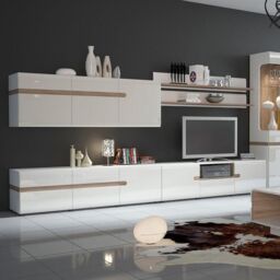 Furniture To Go Chelsea Living Wide TV Unit in White - thumbnail 5
