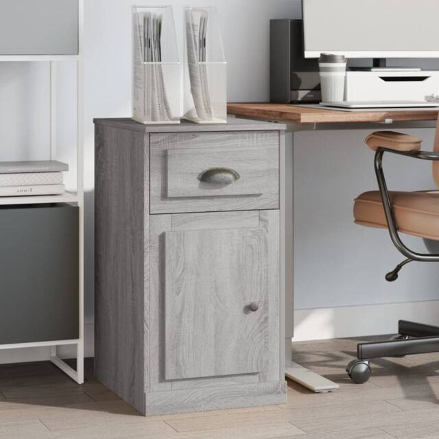 Berkfield Home Side Cabinet with Drawer Grey Sonoma 40x50x75 cm Engineered Wood - Size: 40 x 50 x 75 cm - image 1