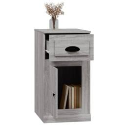 Berkfield Home Side Cabinet with Drawer Grey Sonoma 40x50x75 cm Engineered Wood - Size: 40 x 50 x 75 cm - thumbnail 5