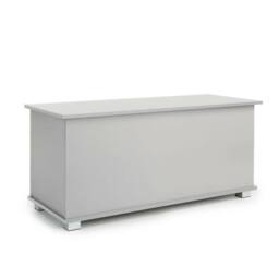 NESTLUNE Grey Storage Trunk Toy Chest Bedding or Blanket Box - Size: 100 cm x 15 cm - thumbnail 1