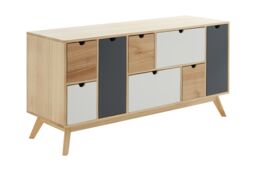 Orsina Compact Design Six Drawer Chest, Modern Design Chest Of Drawers For Livingroom, Minimalist Storage Chest - thumbnail 2