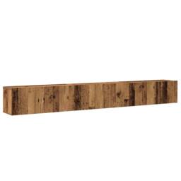 Berkfield Home 3 Piece TV Cabinet Set Wall-mounted Old Wood Engineered Wood - thumbnail 1