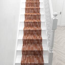 runrug Stair Runner Carpet - Reversible & Durable, 2mm - 'Aperol Spritz' in Terracotta - Size: 70 cm x 540 cm - thumbnail 6