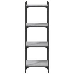 Berkfield Home Decorative Bookcase 4-Tier Grey Sonoma 40x30x120 cm Engineered Wood - Size: 40 x 30 x 120 cm - thumbnail 4