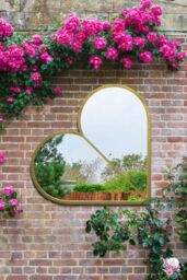 MirrorOutlet Gold Metal Framed Heart Shaped Wall Garden Mirror (80 X 80CM) - Size: 1 Pack - thumbnail 5