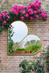 MirrorOutlet Gold Metal Framed Heart Shaped Wall Garden Mirror (80 X 80CM) - Size: 1 Pack - thumbnail 6