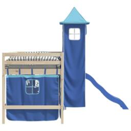 Berkfield Home Curtains for Loft Bed with Tower Blue Polyester - thumbnail 6