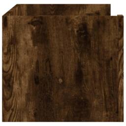 Berkfield Home Wall Shelf Smoked Oak 100x35x30.5 cm Engineered Wood in Brown - thumbnail 5