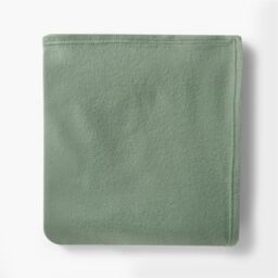 OHS Large Teddy Fleece Throw Blanket in Pale Green - Size: 150 cm × 200 cm - thumbnail 3