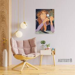 "Artery8 Salon des Cent Vintage Advert Canvas Wall Art Print Georges Feure - Size: W18"" x H24""" - thumbnail 3