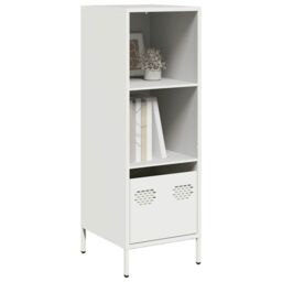 Berkfield Home Highboard White 35x39x103.5 cm Steel - thumbnail 1