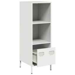 Berkfield Home Highboard White 35x39x103.5 cm Steel - thumbnail 4